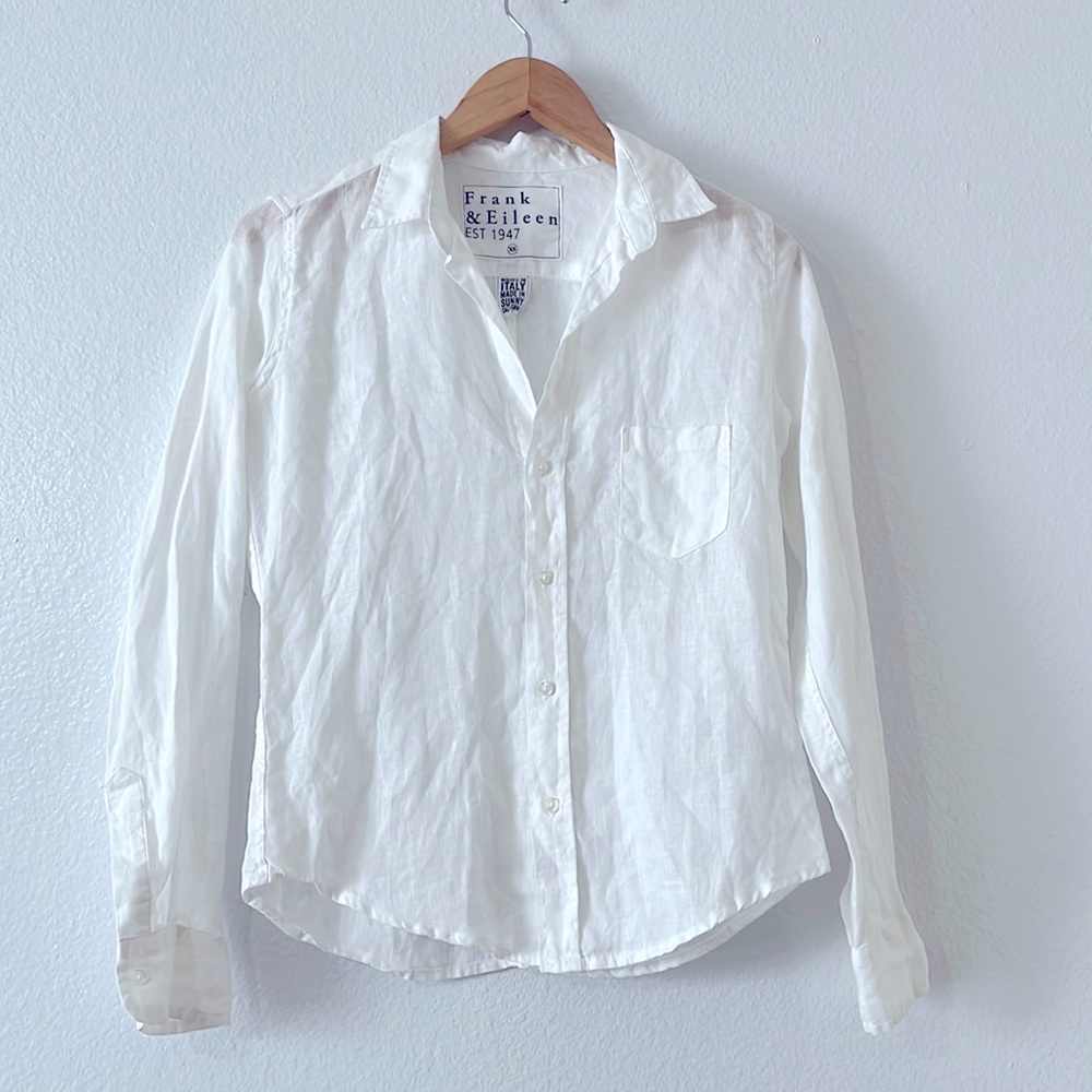 Frank & Eileen Button Down Linen Top